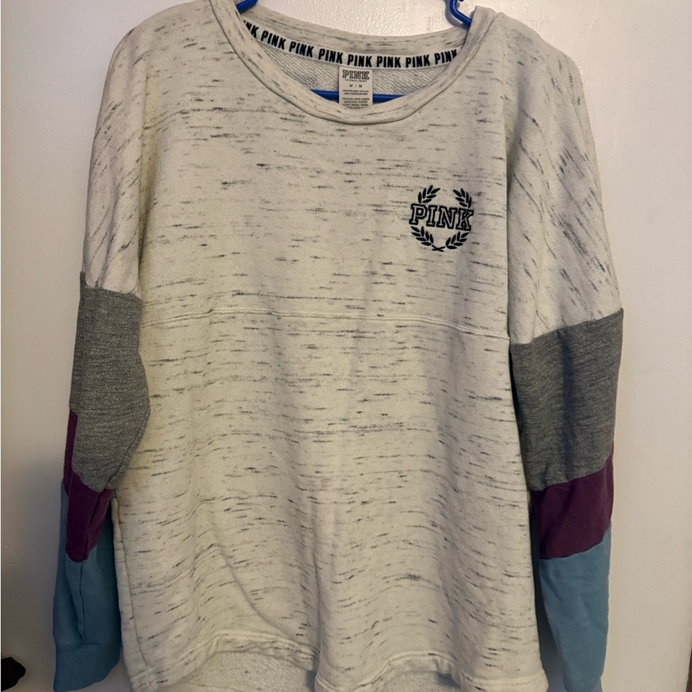 Victoria's Secret PINK Multicolor Crewneck Sweater